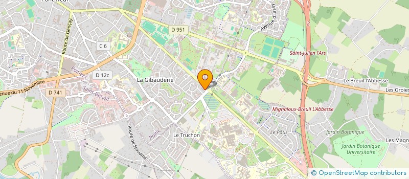 localisation de l'entreprise MONSIEUR CHRISTIAN ODOARD  POITIERS