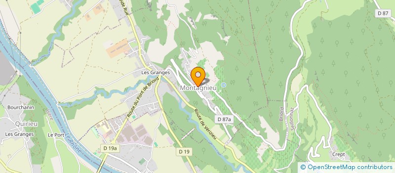 localisation de l'entreprise MONSIEUR CHRISTIAN OFFROY à MONTAGNIEU