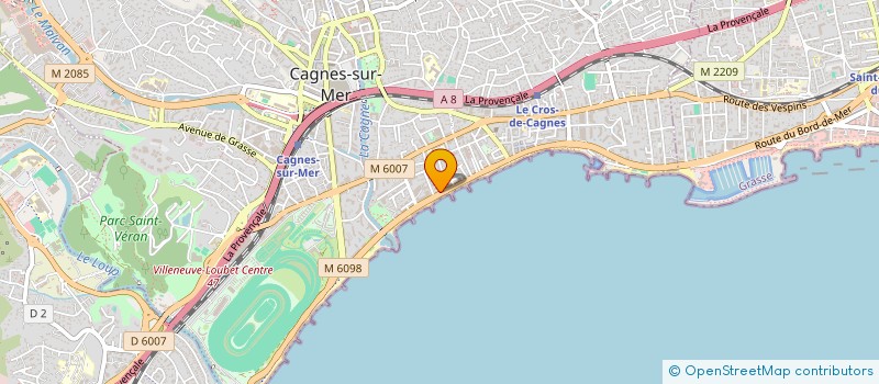 localisation de l'entreprise MONSIEUR CHRISTIAN OIEN à CAGNES-SUR-MER
