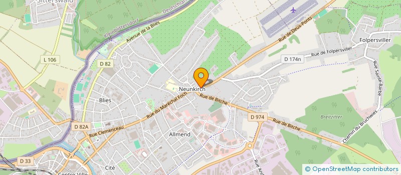 localisation de l'entreprise MONSIEUR CHRISTIAN OLIGER  SARREGUEMINES