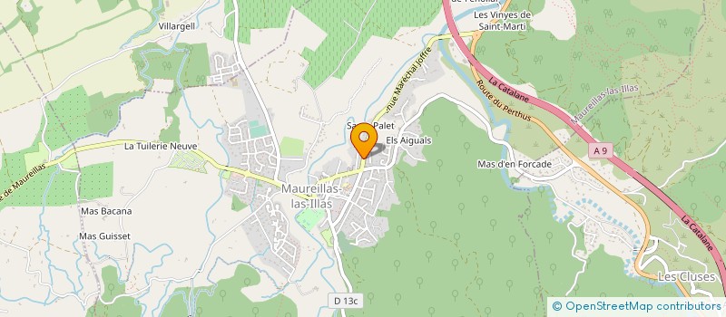 localisation de l'entreprise MONSIEUR CHRISTIAN OLIVIER  MAUREILLAS-LAS-ILLAS