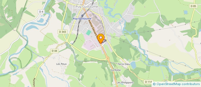 localisation de l'entreprise MONSIEUR CHRISTIAN OLIVIER  PUY-GUILLAUME