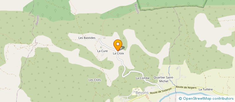 localisation de l'entreprise MONSIEUR CHRISTIAN OLIVIERI à BEVONS