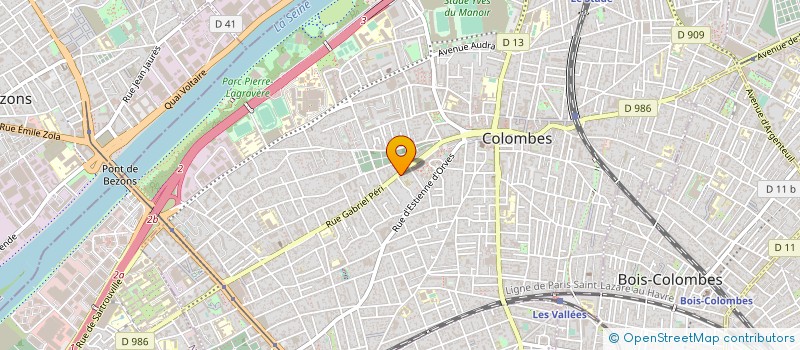 localisation de l'entreprise MONSIEUR CHRISTIAN ORANTE à COLOMBES