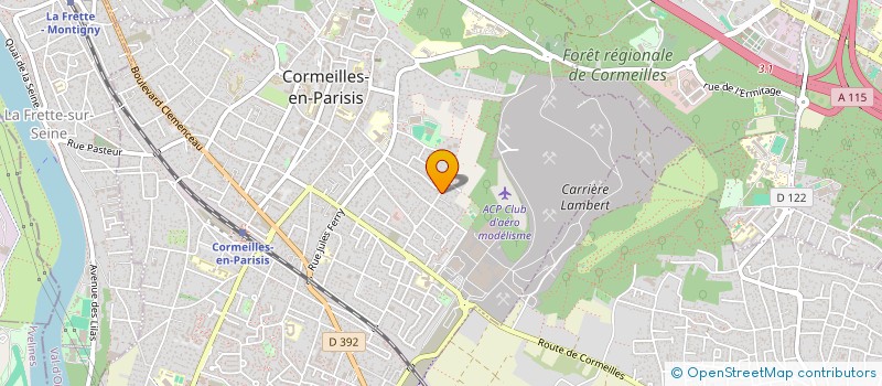 localisation de l'entreprise MONSIEUR CHRISTIAN OUDIN à CORMEILLES-EN-PARISIS