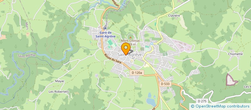 localisation de l'entreprise MONSIEUR CHRISTIAN OURY à SAINT-AGREVE