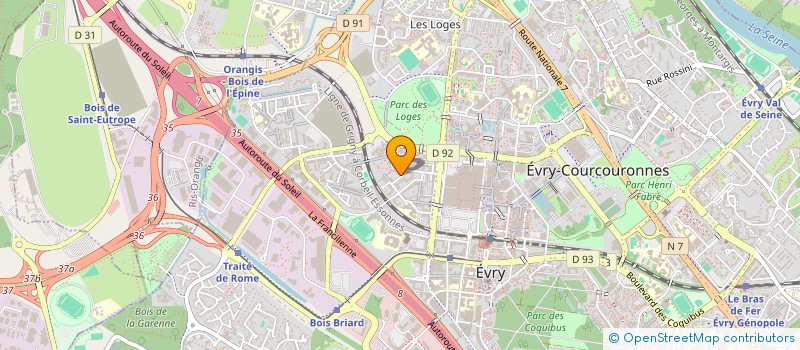 localisation de l'entreprise MONSIEUR CHRISTIAN OVA à EVRY-COURCOURONNES