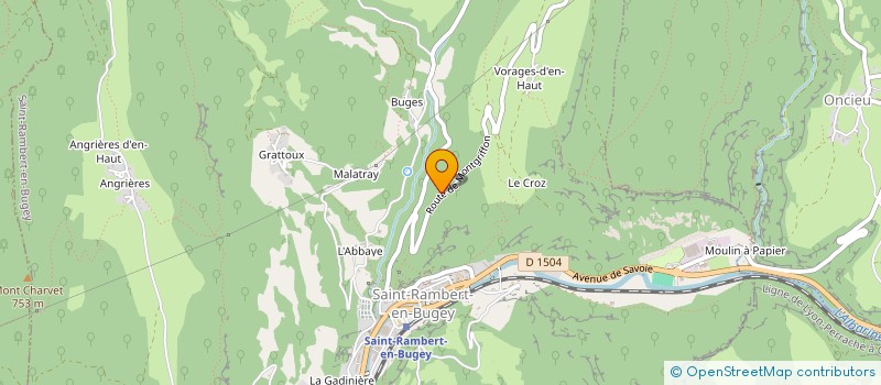 localisation de l'entreprise MONSIEUR CHRISTIAN PAGE  NIVOLLET-MONTGRIFFON