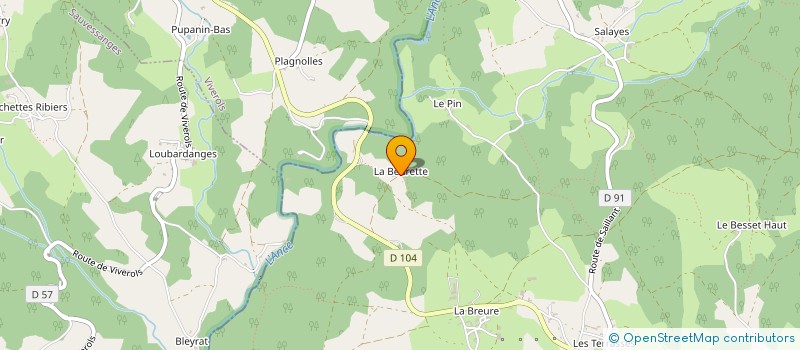 localisation de l'entreprise MONSIEUR CHRISTIAN PAGES  USSON-EN-FOREZ