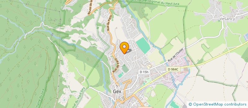 localisation de l'entreprise MONSIEUR CHRISTIAN PAGNIER  GEX