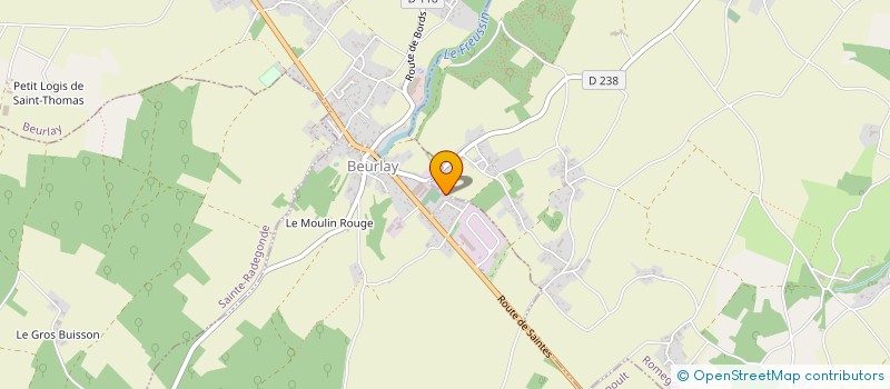 localisation de l'entreprise MONSIEUR CHRISTIAN PAIVET  BEURLAY