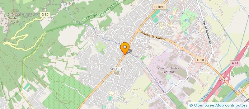 localisation de l'entreprise MONSIEUR CHRISTIAN PALLIES  BERNIN