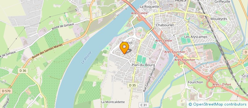 localisation de l'entreprise MONSIEUR CHRISTIAN PANCIONI à ARLES