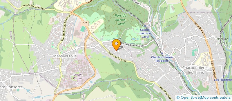 localisation de l'entreprise MONSIEUR CHRISTIAN PAQUET  MARCY-L'ETOILE