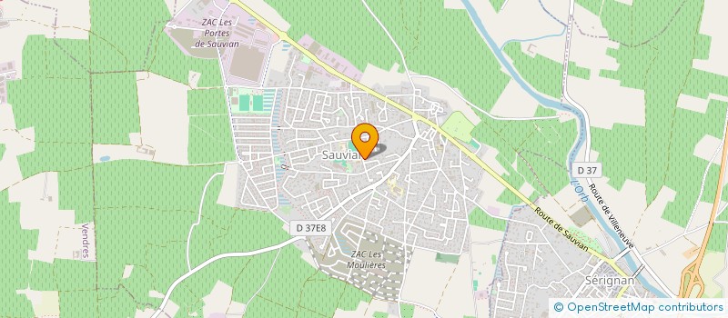 localisation de l'entreprise MONSIEUR CHRISTIAN PARIS  SAUVIAN