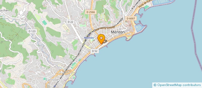 localisation de l'entreprise MONSIEUR CHRISTIAN PARISI à MENTON