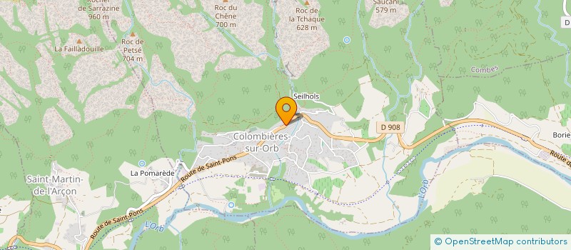 localisation de l'entreprise MONSIEUR CHRISTIAN PASCAL à COLOMBIERES-SUR-ORB