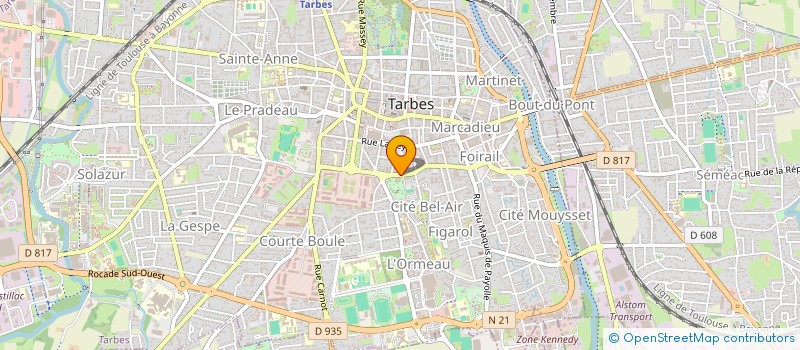 localisation de l'entreprise MONSIEUR CHRISTIAN PASCAU  TARBES