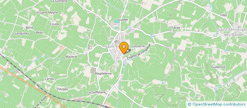 localisation de l'entreprise MONSIEUR CHRISTIAN PASCAUD à SAINT-EMILION