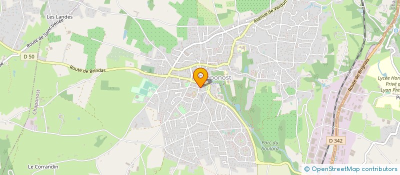 localisation de l'entreprise MONSIEUR CHRISTIAN PASSOT  CHAPONOST