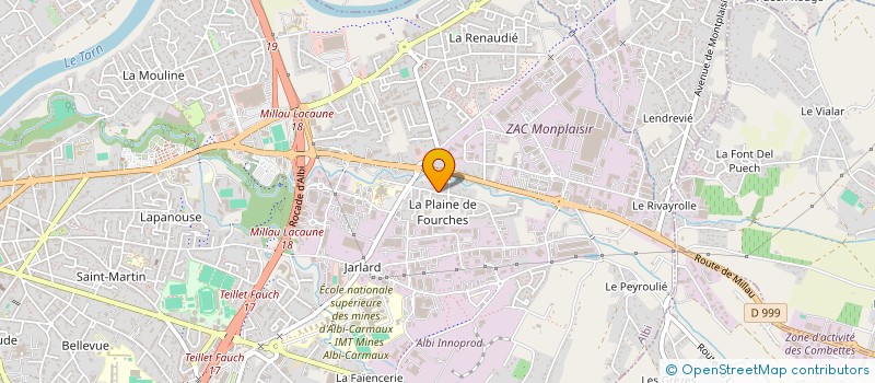 localisation de l'entreprise MONSIEUR CHRISTIAN PASTRE à ALBI