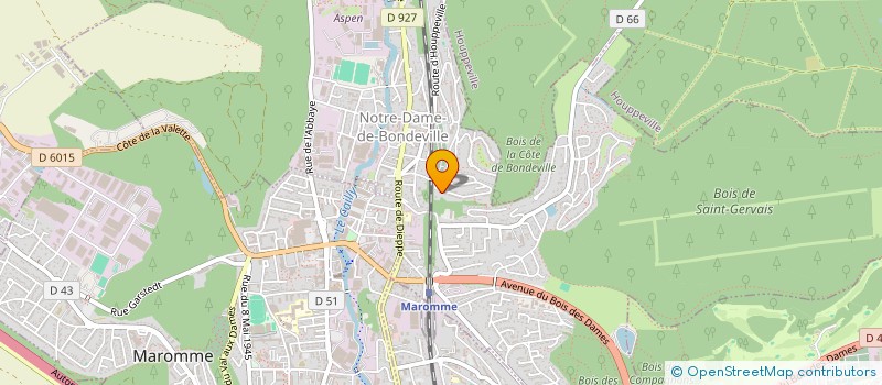 localisation de l'entreprise MONSIEUR CHRISTIAN PAUL  NOTRE-DAME-DE-BONDEVILLE