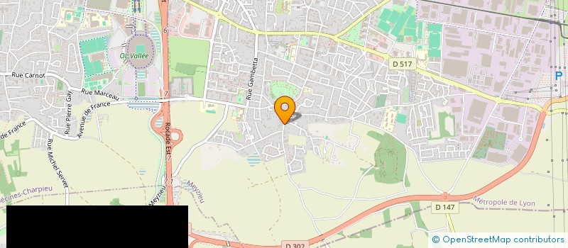 localisation de l'entreprise MONSIEUR CHRISTIAN PAUL LAVAL  MEYZIEU