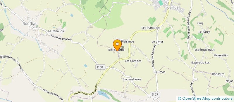 localisation de l'entreprise MONSIEUR CHRISTIAN PAULIN  CARLUS