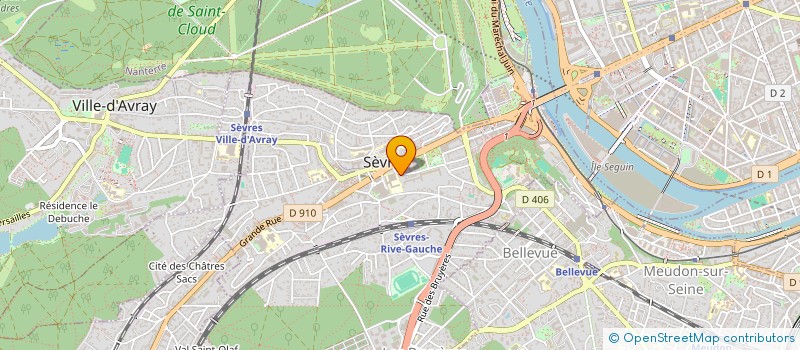 localisation de l'entreprise MONSIEUR CHRISTIAN PAUWELS à SEVRES