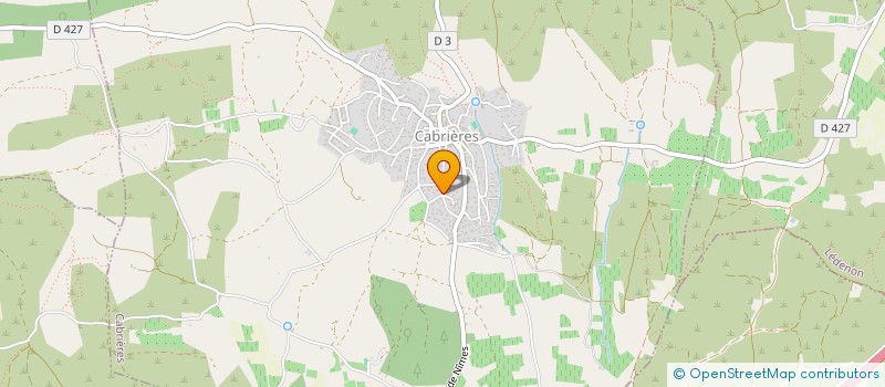 localisation de l'entreprise MONSIEUR CHRISTIAN PECHDO  CABRIERES