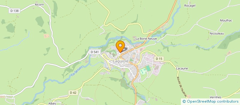 localisation de l'entreprise MONSIEUR CHRISTIAN PECOUL  ARGENCES EN AUBRAC