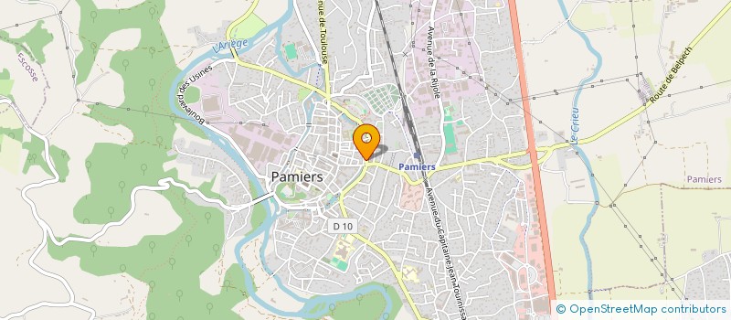 localisation de l'entreprise MONSIEUR CHRISTIAN PEDOUSSAUT à PAMIERS