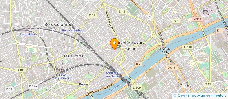 localisation de l'entreprise MONSIEUR CHRISTIAN PEDRON  ASNIERES-SUR-SEINE