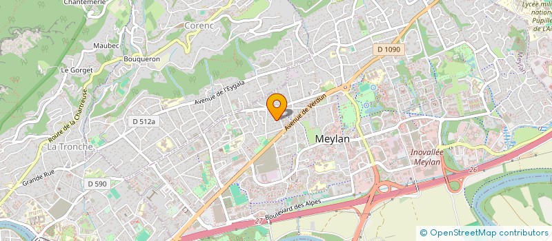 localisation de l'entreprise MONSIEUR CHRISTIAN PEDROTTI à MEYLAN