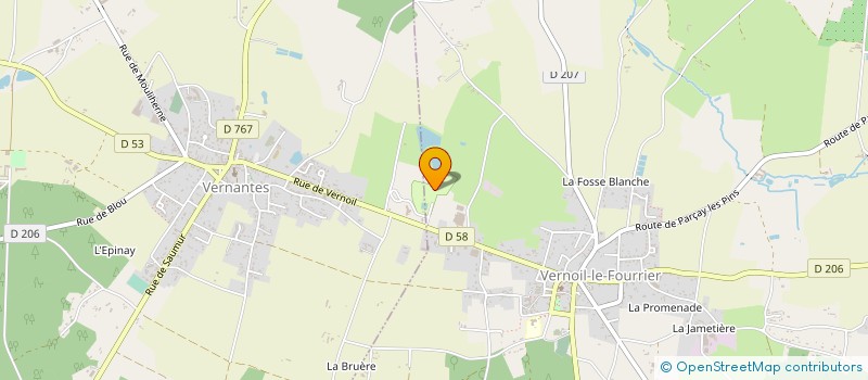 localisation de l'entreprise MONSIEUR CHRISTIAN PEGUET  VERNANTES