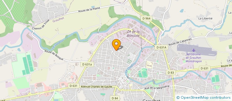 localisation de l'entreprise MONSIEUR CHRISTIAN PELEGRY  GRAULHET