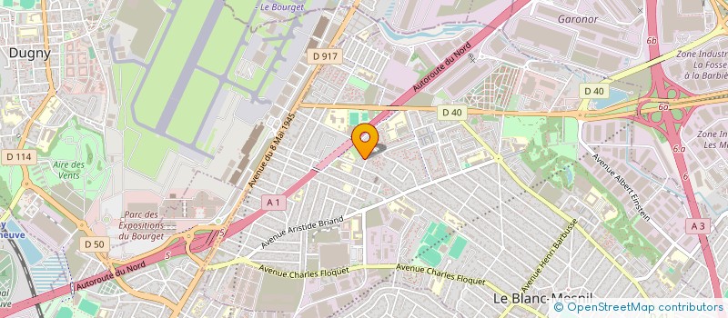 localisation de l'entreprise MONSIEUR CHRISTIAN PELERIN à LE BLANC-MESNIL