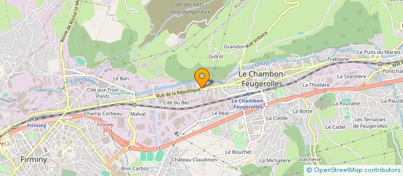 localisation de l'entreprise MONSIEUR CHRISTIAN PELISSE  LE CHAMBON-FEUGEROLLES