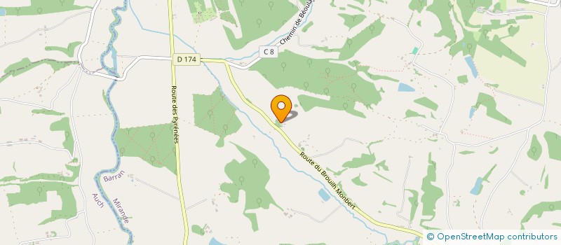 localisation de l'entreprise MONSIEUR CHRISTIAN PELLEFIGUE  ORDAN-LARROQUE