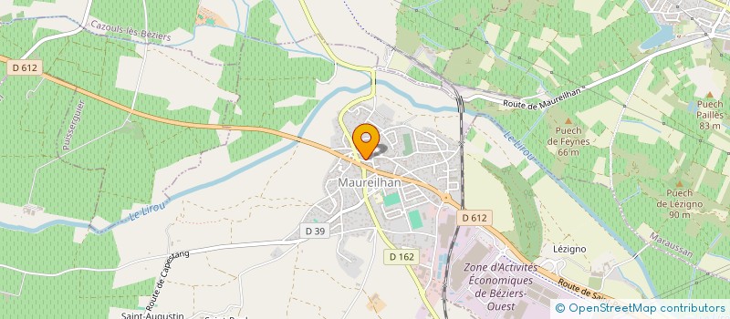 localisation de l'entreprise MONSIEUR CHRISTIAN PENNES  CAZOULS-LES-BEZIERS