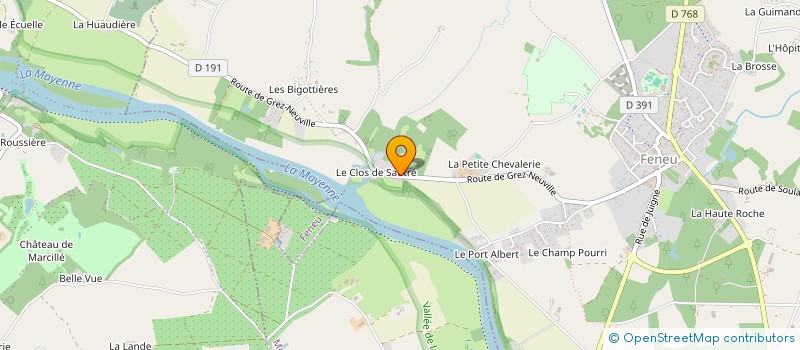 localisation de l'entreprise MONSIEUR CHRISTIAN PERDRIEL  FENEU