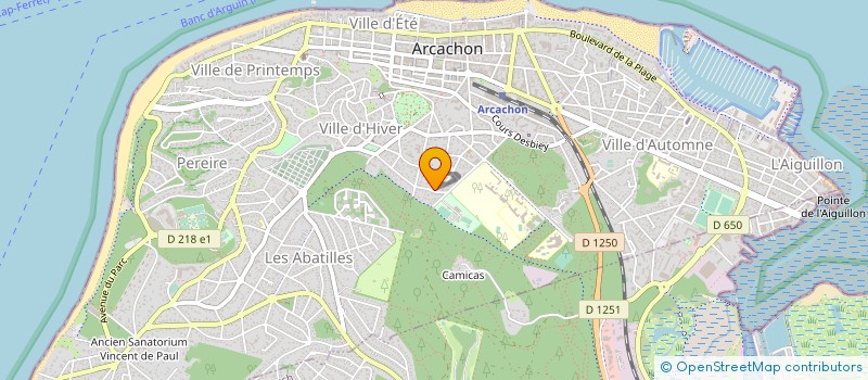 localisation de l'entreprise MONSIEUR CHRISTIAN PEREZ à ARCACHON
