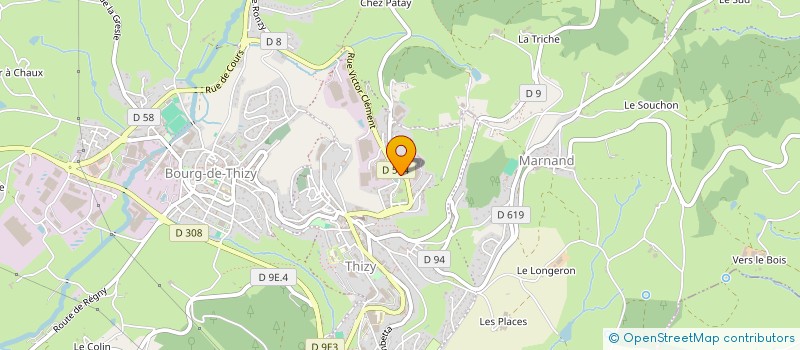 localisation de l'entreprise MONSIEUR CHRISTIAN PEREZ  THIZY-LES-BOURGS