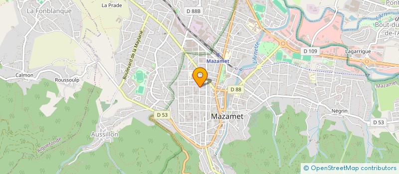 localisation de l'entreprise MONSIEUR CHRISTIAN PEREZ  MAZAMET