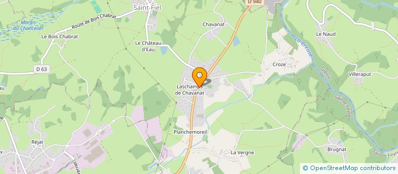 localisation de l'entreprise MONSIEUR CHRISTIAN PERIGOGNE à SAINT-FIEL