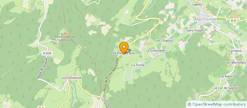 localisation de l'entreprise MONSIEUR CHRISTIAN PERRAS  MARCHAMPT