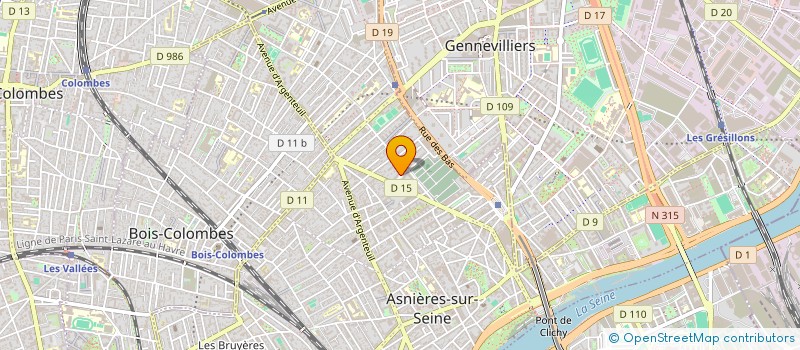 localisation de l'entreprise MONSIEUR CHRISTIAN PERRAUD  ASNIERES-SUR-SEINE
