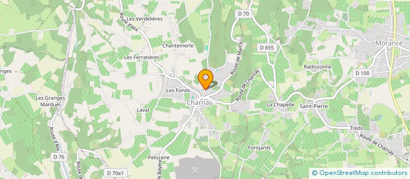 localisation de l'entreprise MONSIEUR CHRISTIAN PERREAUDIN à CHARNAY