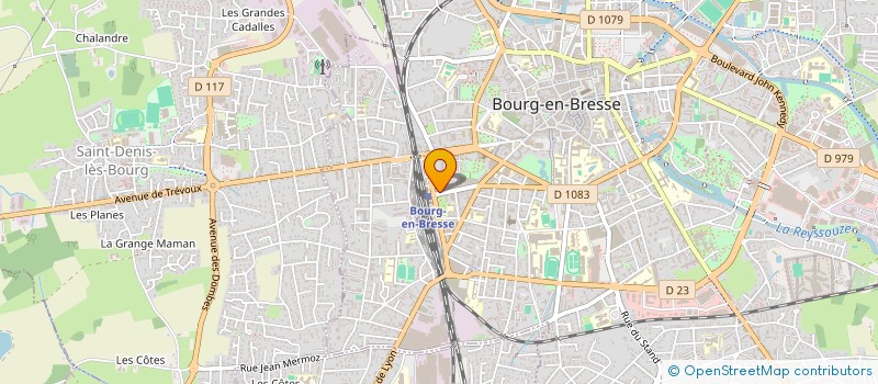 localisation de l'entreprise MONSIEUR CHRISTIAN PERRET à BOURG-EN-BRESSE