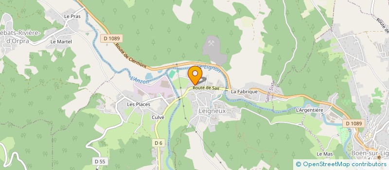 localisation de l'entreprise MONSIEUR CHRISTIAN PERRET  LEIGNEUX